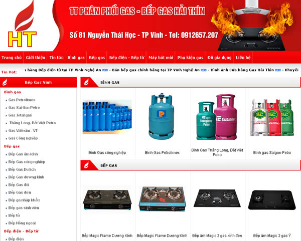 Trung tâm phân phối Gas - Bếp Gas Hải Thìn