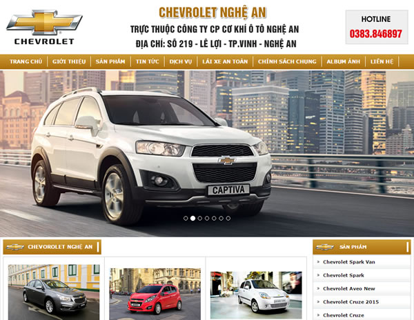 Đại lý ô tô Chevrolet Nghệ An