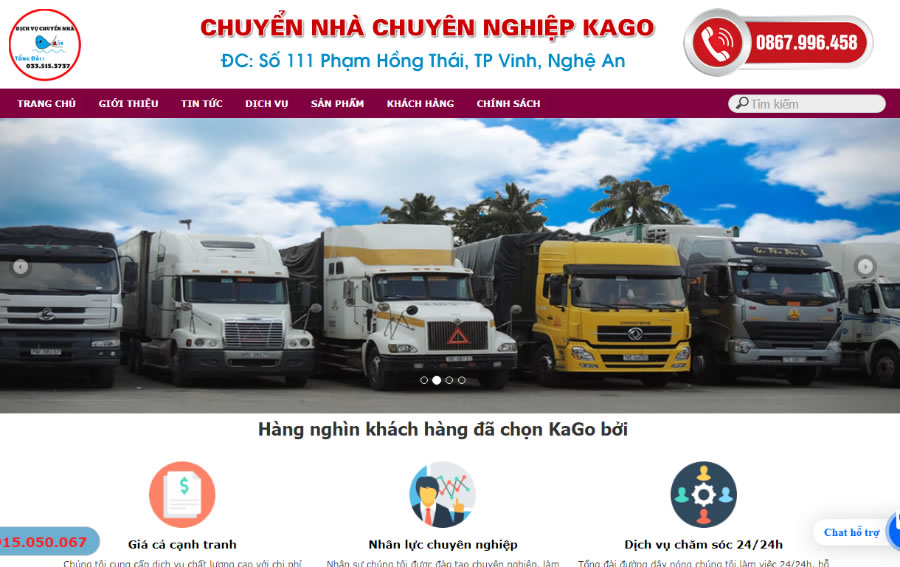 Xe vận chuyển hàng hóa Vinh Nghệ An Hà Nội