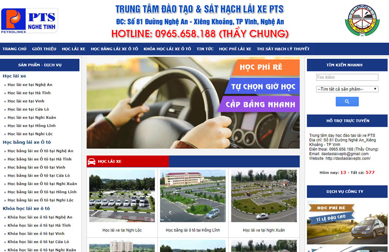 Trung tâm đào tạo và sát hạch lái xe PTS