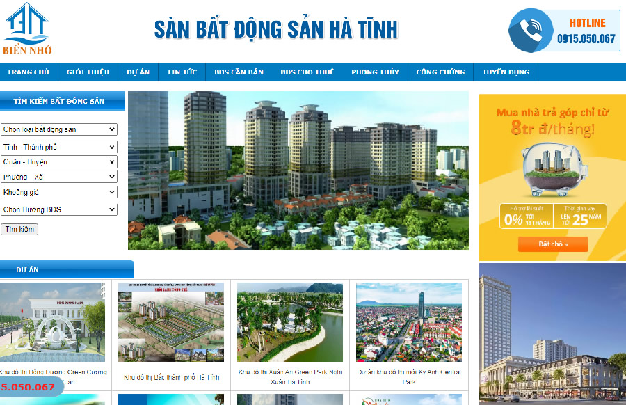 Sàn Bất động sản Nhà đất Hà Tĩnh