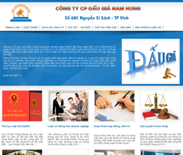 Công ty CP Đấu giá Nam Hưng Nghệ An