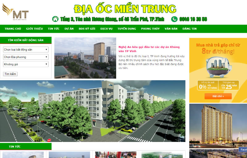 Sàn Địa ốc Miền Trung Land