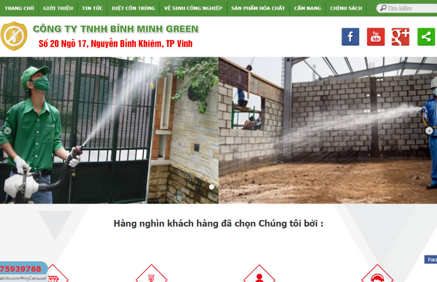 Diệt côn trùng mối muỗi kiến chuột Hà Tĩnh