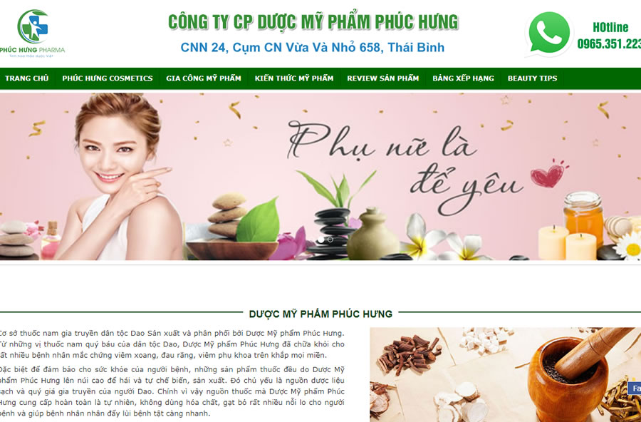 Công ty CP Dược Mỹ phẩm Phúc Hưng