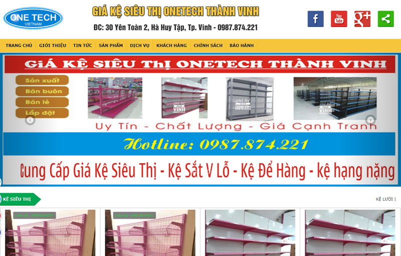 Giá kệ siêu thị Onetech Thành Vinh