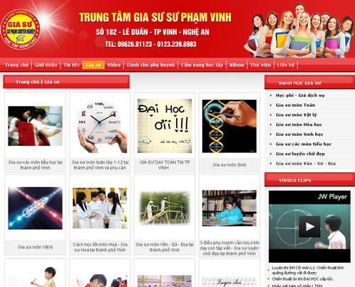 Trung tâm gia sư sư phạm Vinh