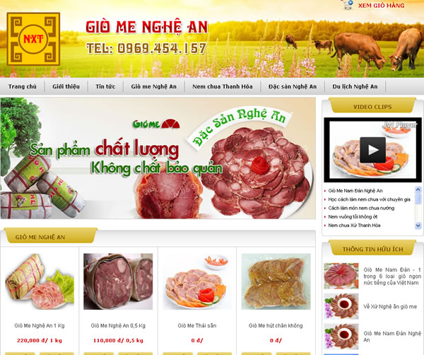 Đặc sản giò Me Nam Đàn Nghệ An