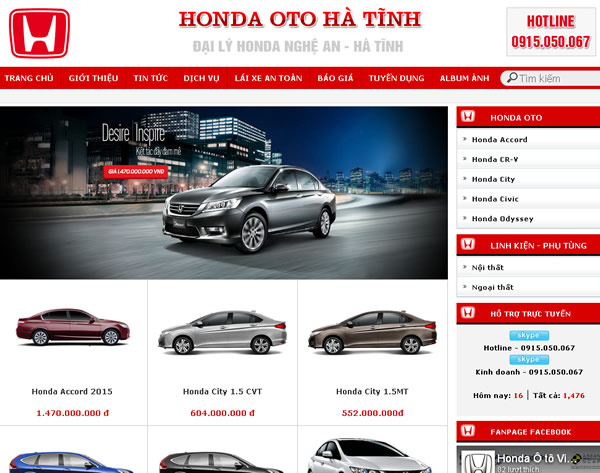 Showroom Ô tô Honda Hà Tĩnh