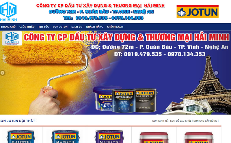 Công ty Đầu tư Xây dựng & Thương mại Sơn jotun Hải Minh