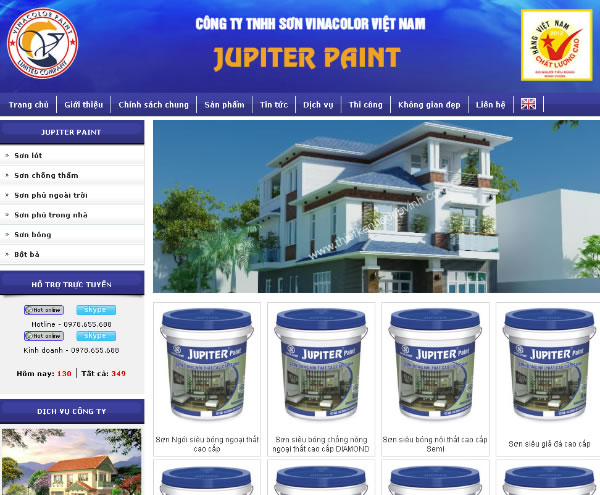 Đại lý phân phối Sơn Jupiter Paint