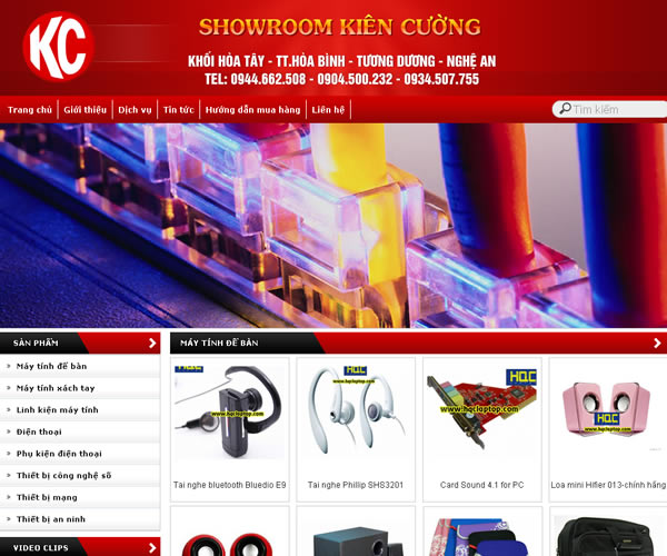 Showroom máy tính, điện thoại Kiên Cường