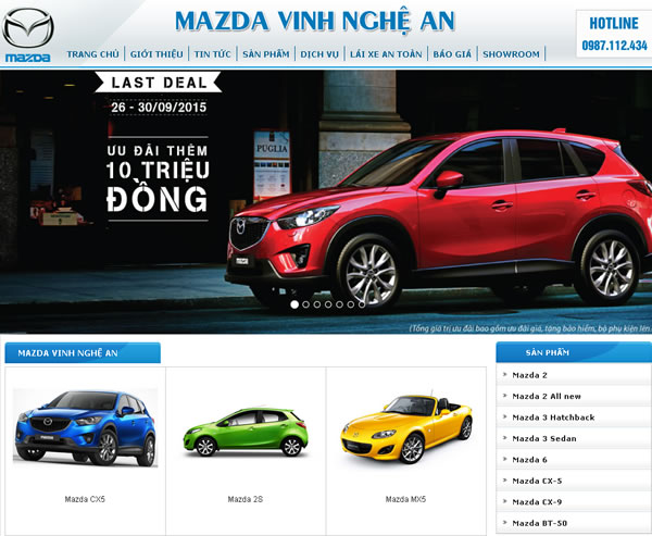 Đại lý Mazda Vinh Nghệ An