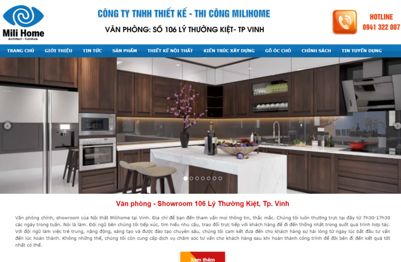 Công ty TNHH Thiết kế - Thi công Milihome