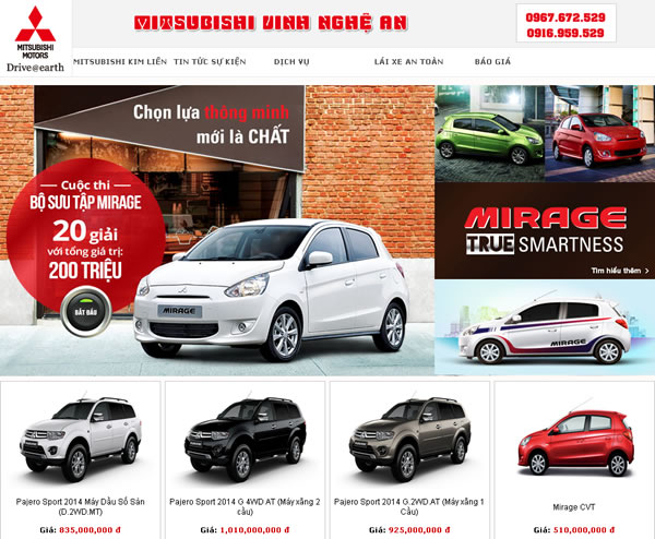 Đại lý ô tô Mitsubishi TP Vinh Nghệ An