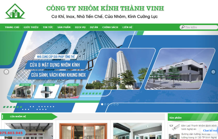 Xưởng Nhôm kính Thành Vinh Nghệ An