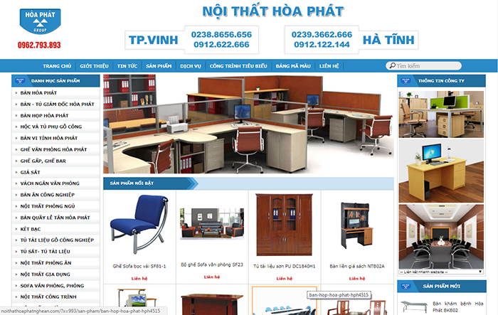 Đại lý phân phối nội thất hòa phát