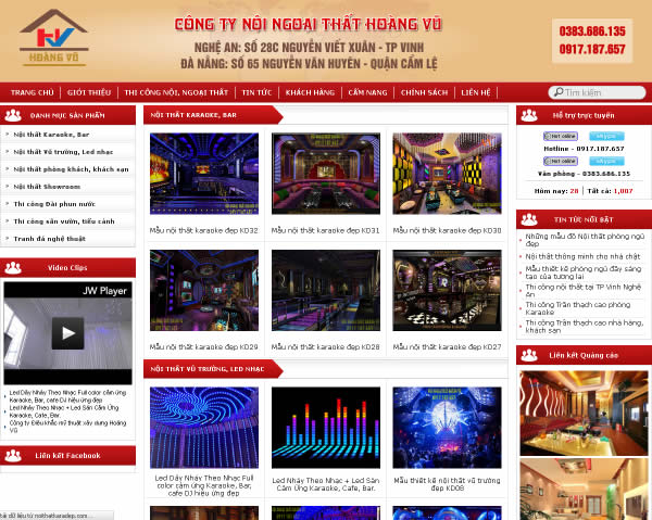 Công ty thi công nội thất karaoke Hoàng Vũ