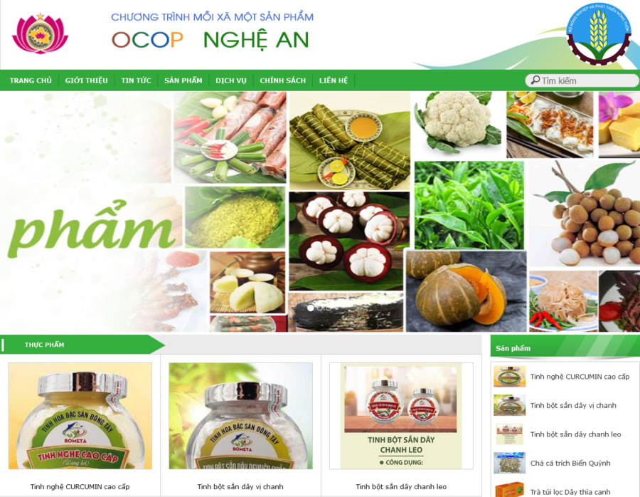 Sản phẩm Ocop Nghệ An