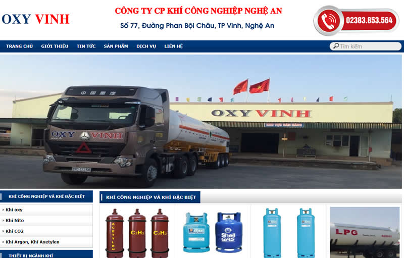 Công ty CP khí công nghiệp Nghệ An