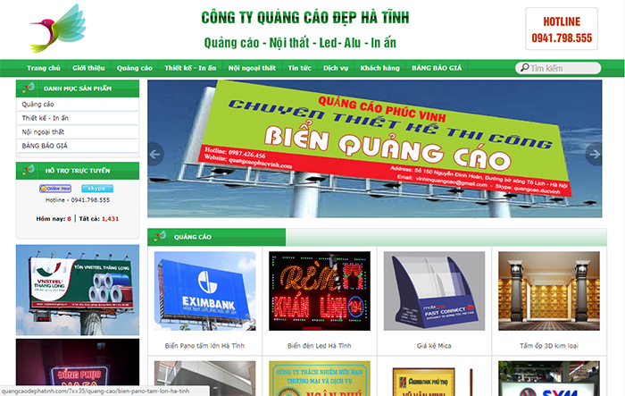 Công ty TNHH Quảng cáo & Xây dựng Hà Tĩnh