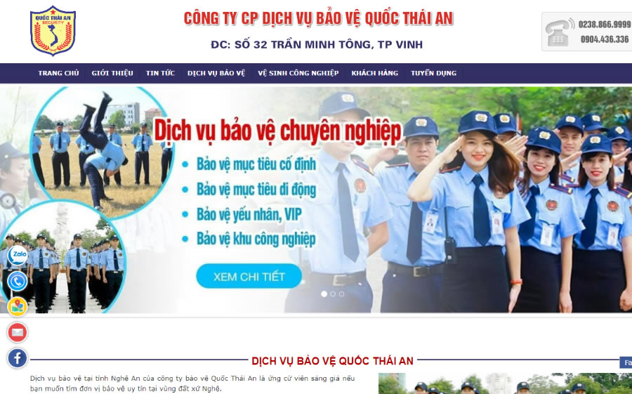 Công ty Dịch vụ bảo vệ Quốc Thái An