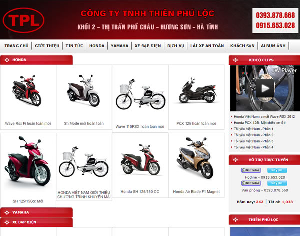 Honda Thiên Phú Lộc Hương Sơn Hà Tĩnh