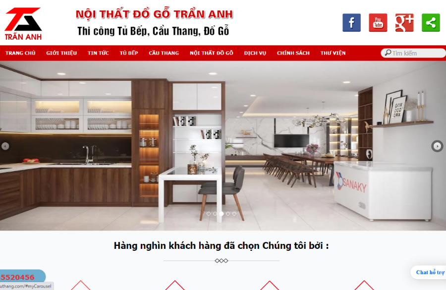 Thi công Tủ bếp cầu thang đẹp