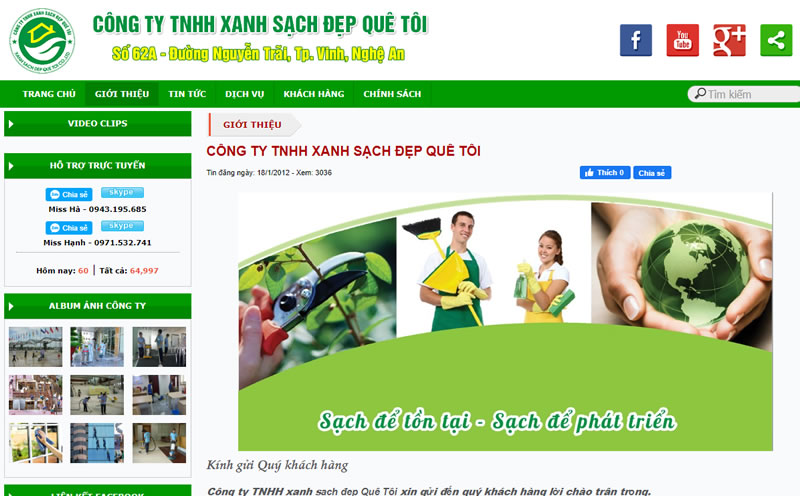 Công ty TNHH Xanh sạch đẹp Quê Tôi